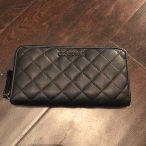 Armani Exchange Black Clutch Wallet